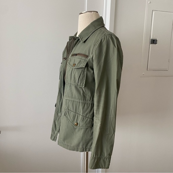 J Crew Lightweight Army Green Field Utility Jacket sz XS - Picture 2 of 5